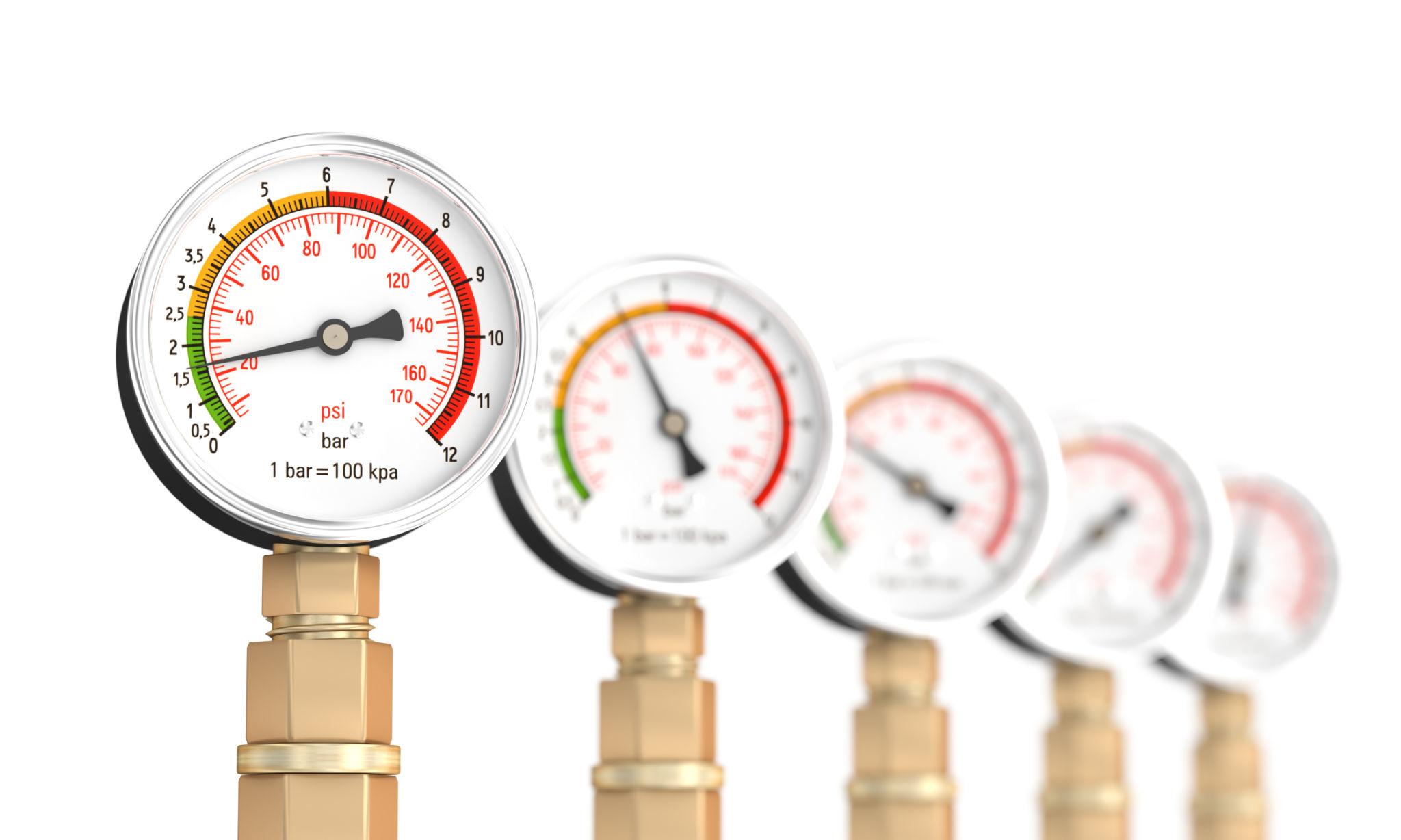 Industrial pressure gauges